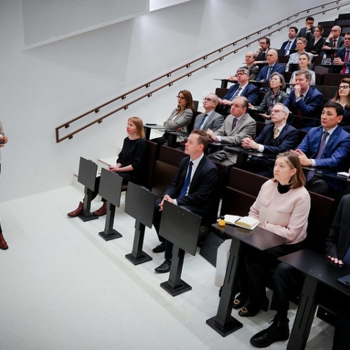 Haridusminister Kristina Kallas Eesti haridusest kõnelemas