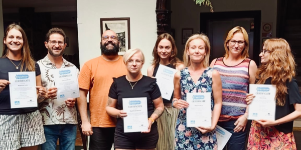 Keemiaõpetaja Hanna Tenerife koolitusel