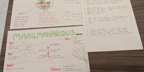 maailmahariduse tegevused ja märkmed tunnis