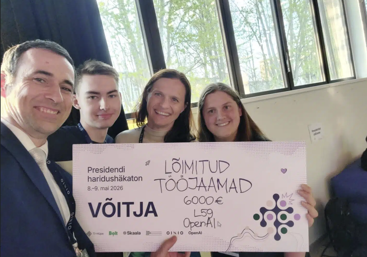 Rasmus Joel Raidjõe võiduka tiimiga